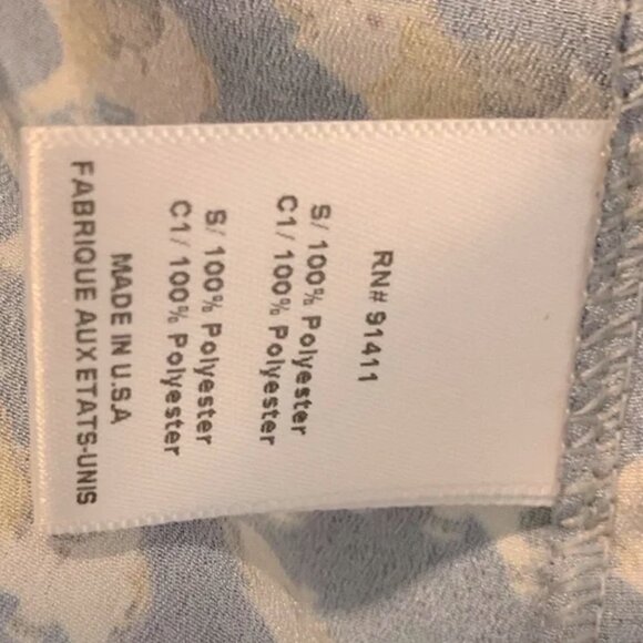 Clover Canyon Tiger Floral Graphic Print Top Flowy High Neck Tank Top Blouse XS - Picture 8 of 8